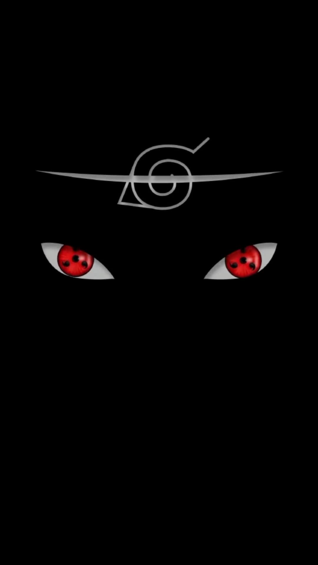 iPhone and Android Itachi Naruto Black Eyes Phone Live Wallpaper