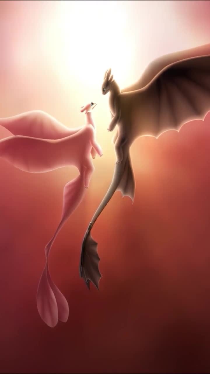 iPhone and Android Toothless And Light Fury How To Train Your Dragon The Hidden World Live