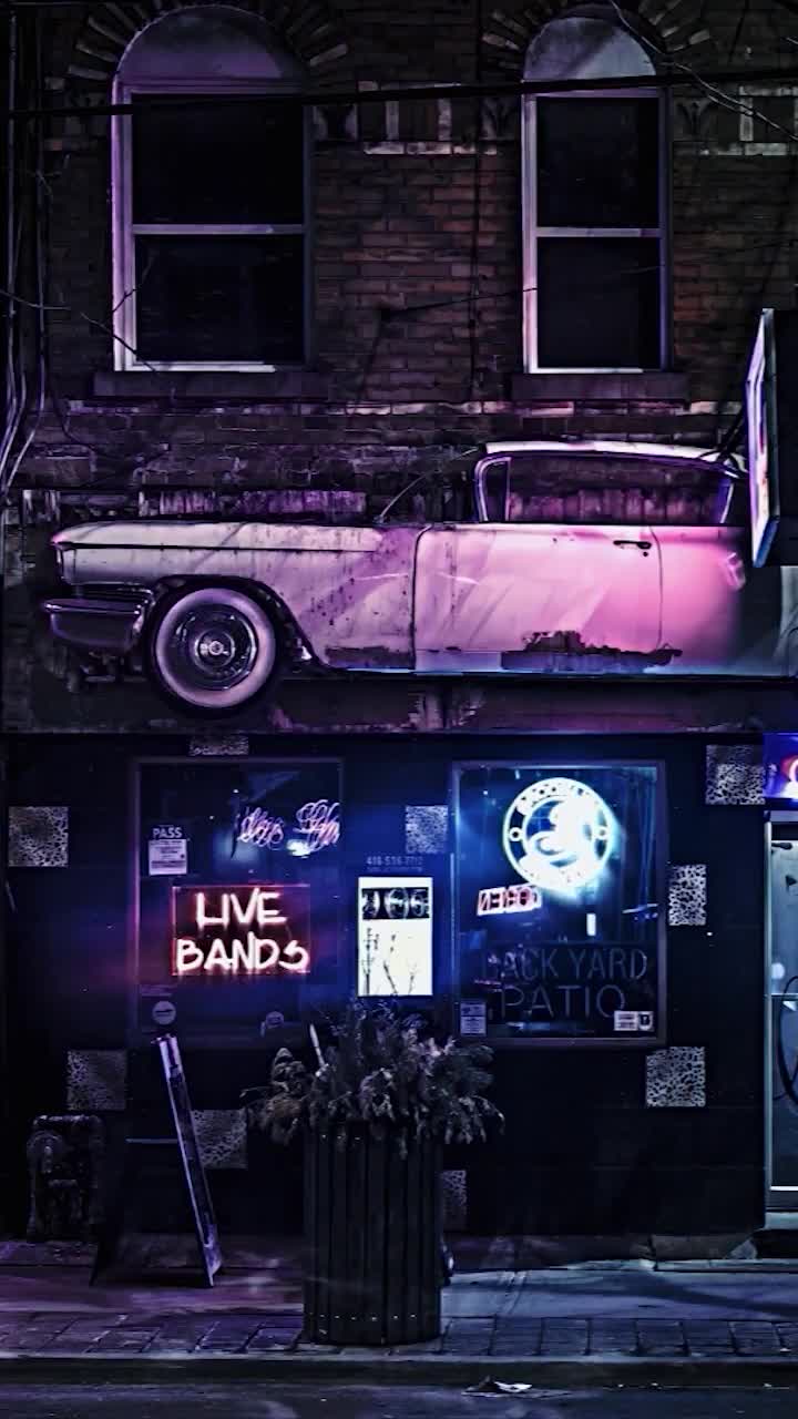 iPhone And Android Midnight Lounge Night Neon Lights Phone Live Wallpaper