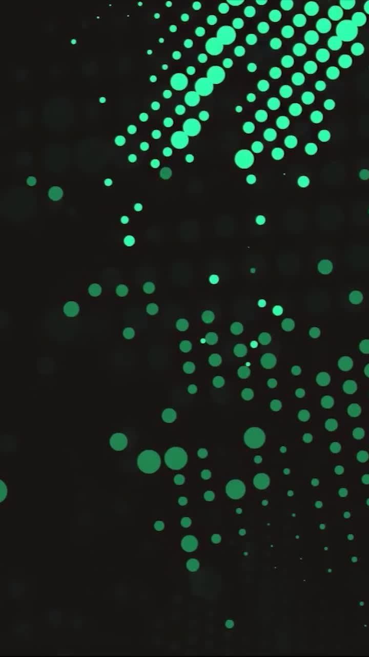 iPhone And Android Abstract Dark Green Dots Phone Live Wallpaper