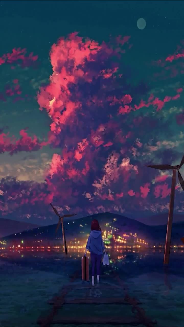 iPhone  Android Wind Turbines Evening Phone Live Wallpaper