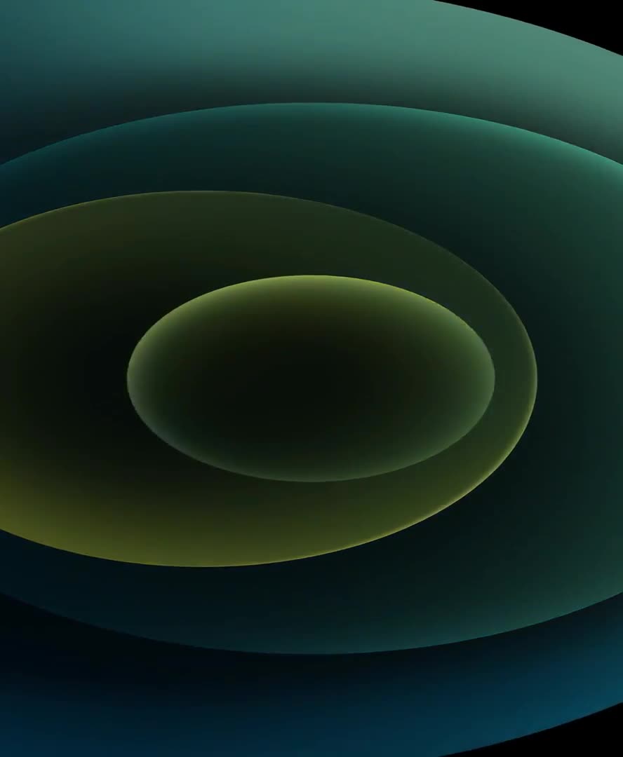 Orbs Emerald Dark iPhone 12 Live Wallpaper