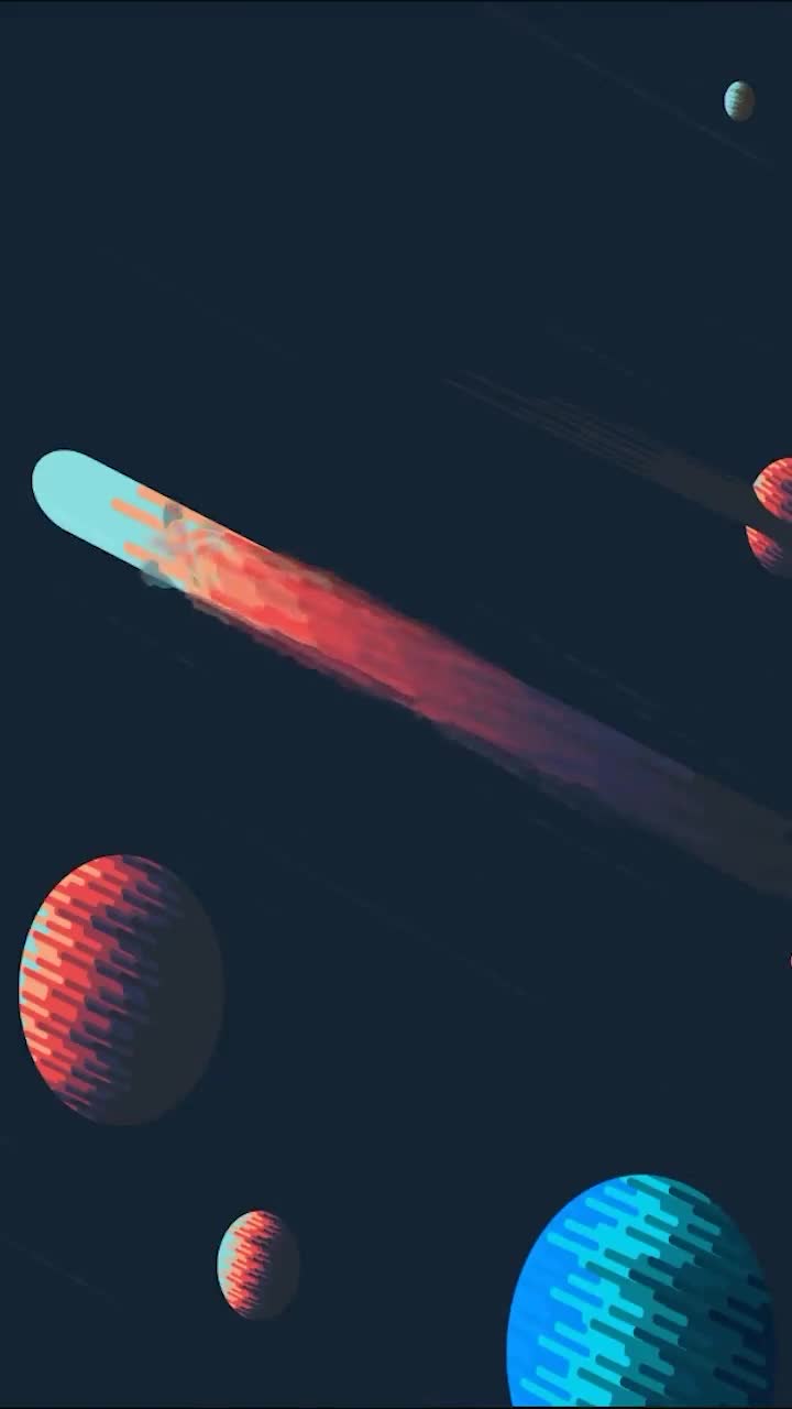 iPhone  Android Abstract Space Planets Free Phone Live Wallpaper