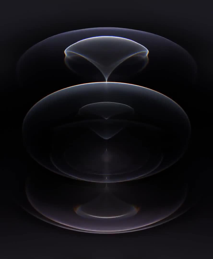 Resonance Space Gray Dark iPhone 12 Pro Live Wallpaper