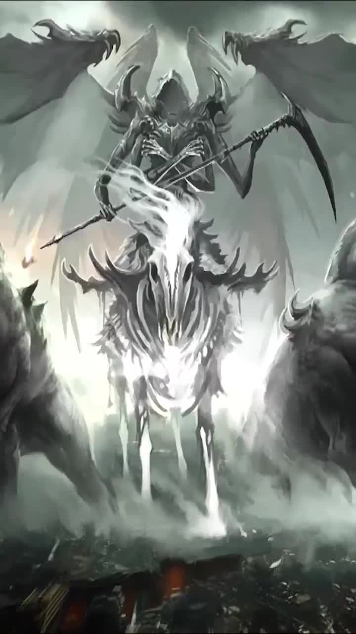 iPhone  Android Death Grim Reaper Fantasy Phone Live Wallpaper
