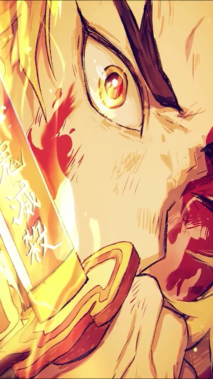 iPhone  Android Kyojuro Rengoku Free Phone Live Wallpaper