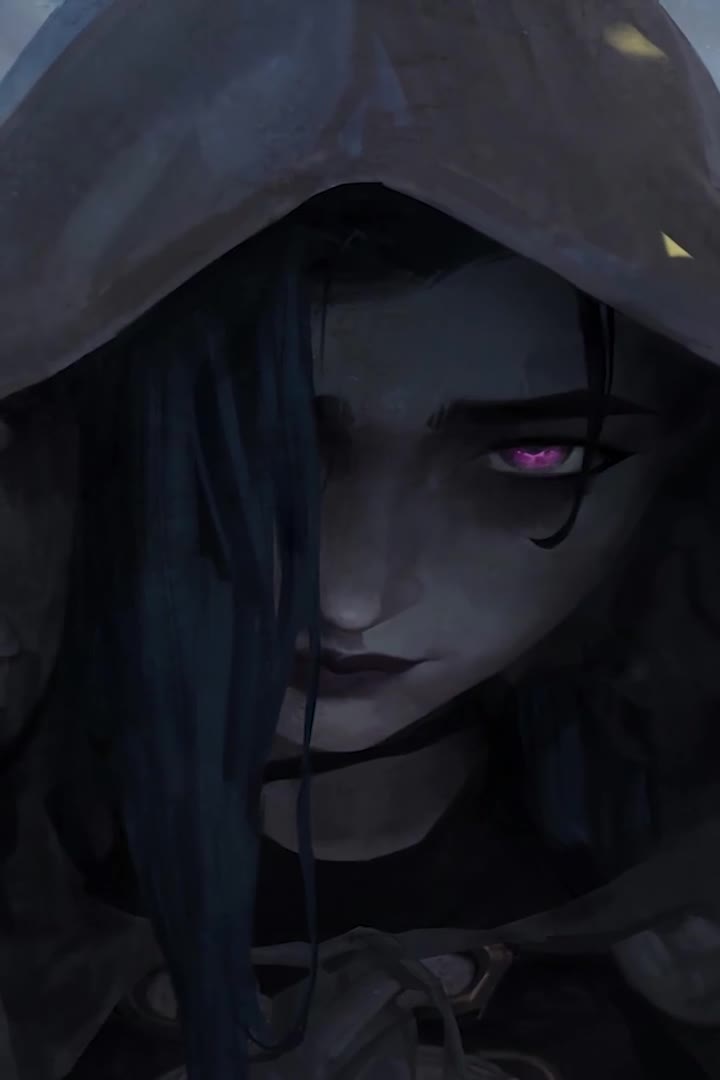 Jinx Hood Arcane For iPhone Wallpaper