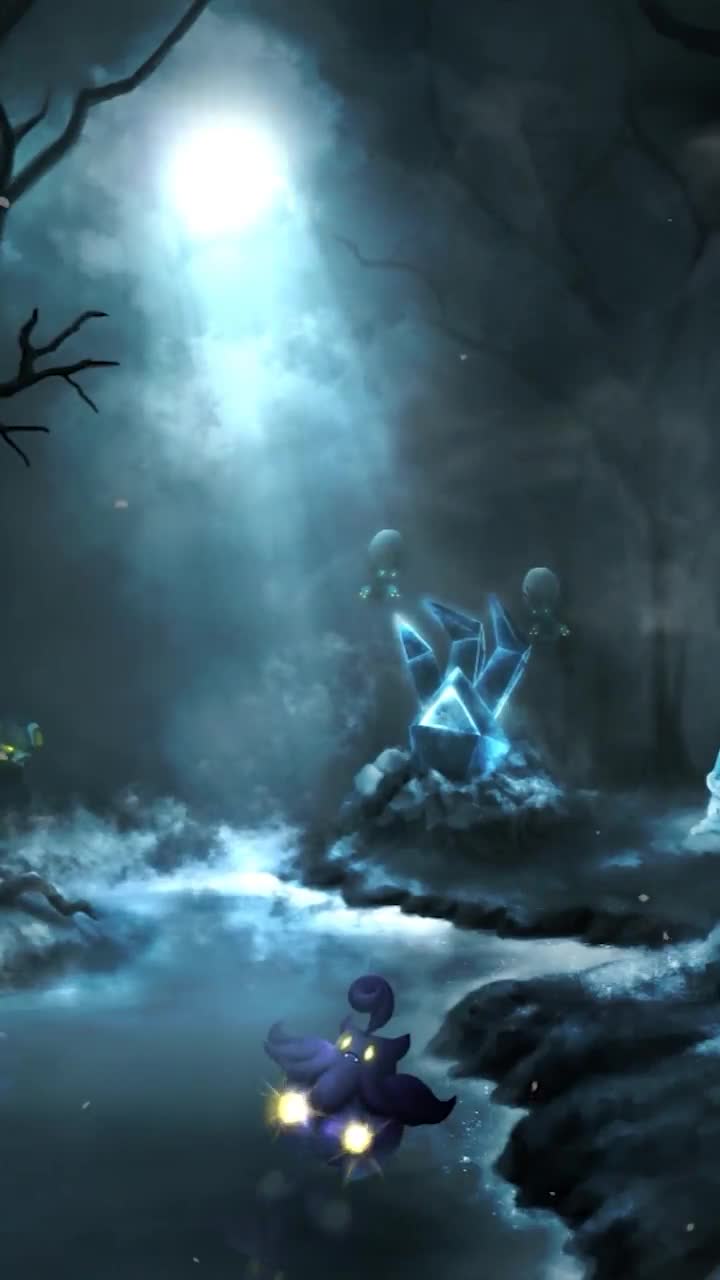 iPhone and Android Mimikyu Pokemon In The Mysterious Forest Phone Live Wallpaper