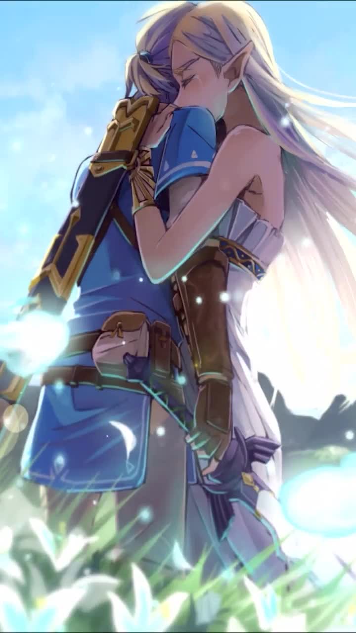 iPhone  Android Legend Of Zelda Botw Zelda And Link Phone Live Wallpaper