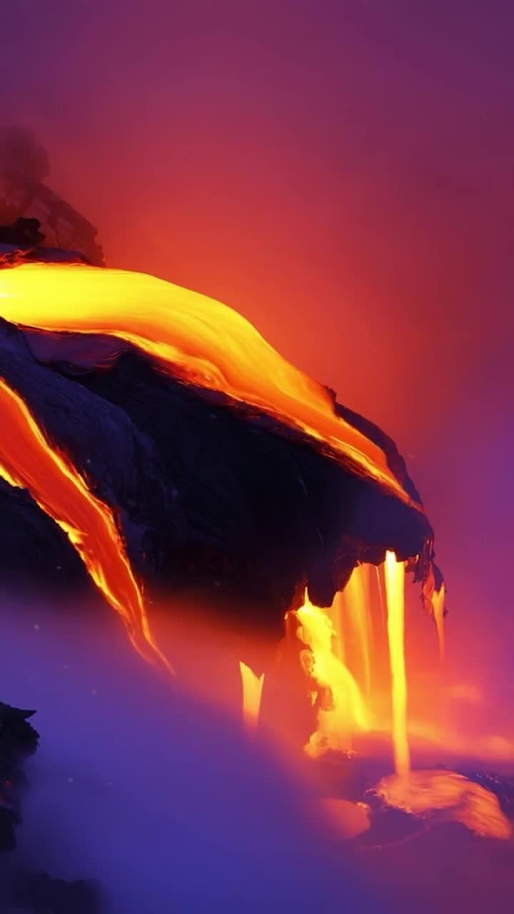 iPhone and Android Lava Flow Nature Phone Live Wallpaper