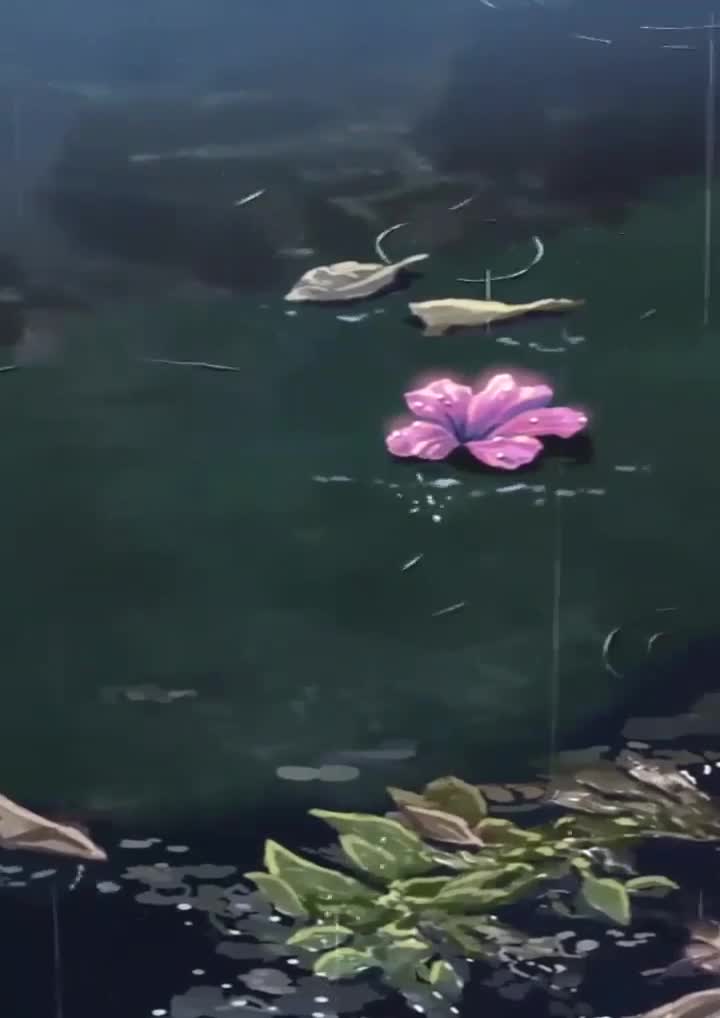 Rain Pond Phone Wallpaper To Iphone And Android