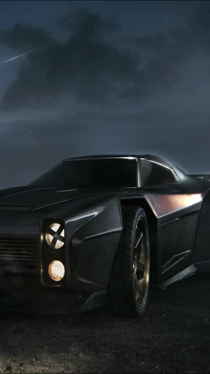 Android  iOS iphone Mobile Black Cyberpunk Car Live Wallpaper