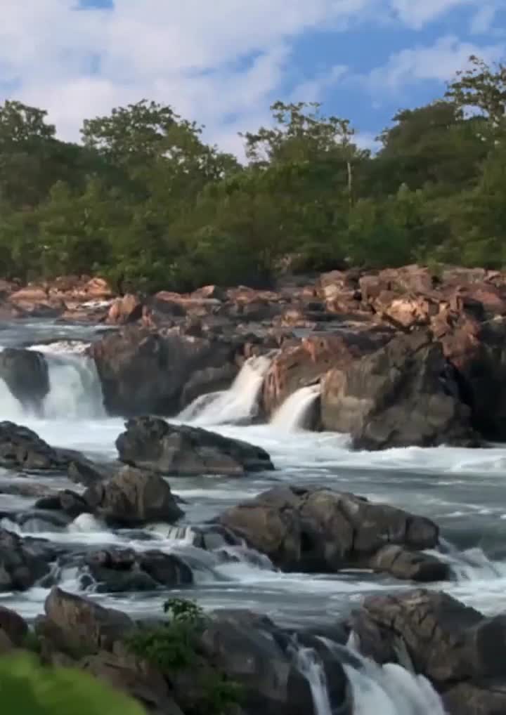 Rocky Waterfalls Phone Wallpaper To Iphone And Android