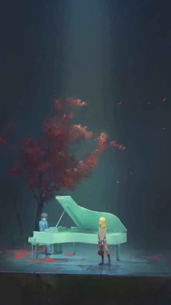 iPhone  Android Your Lie In April Free Phone Live Wallpaper