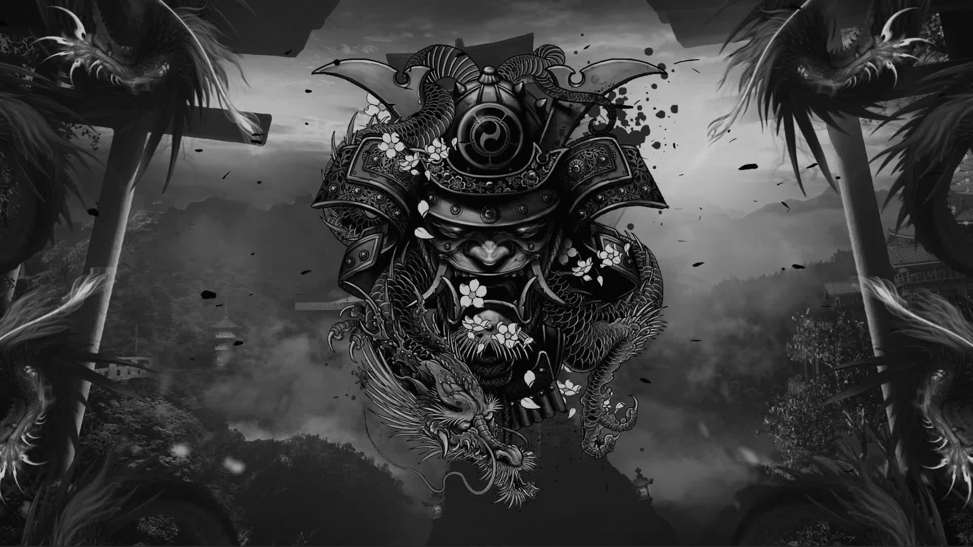 Samurai Black Live Wallpaper