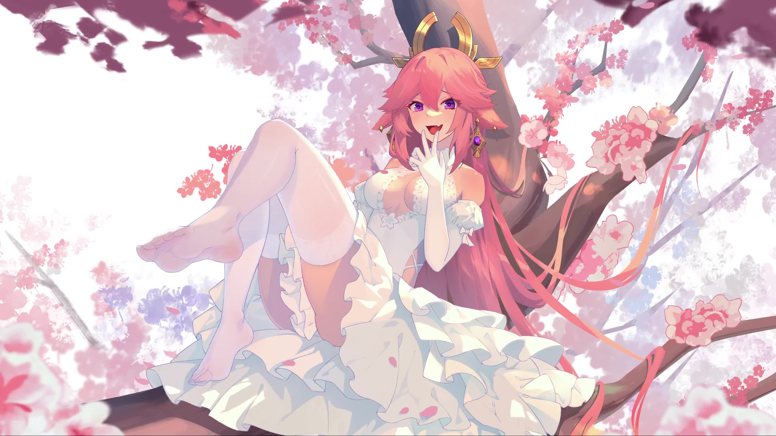 Yae Godko Hana Married Live Anime Wallpaper FHD