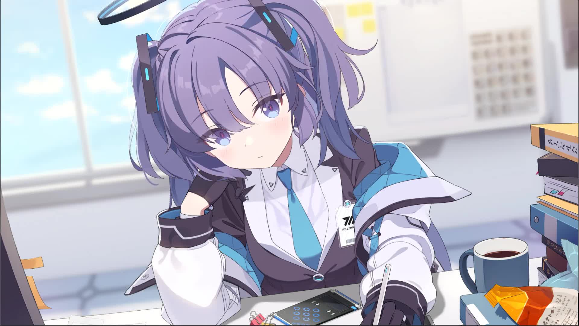 Live2D Blue Archive Yuka Live Anime Wallpaper