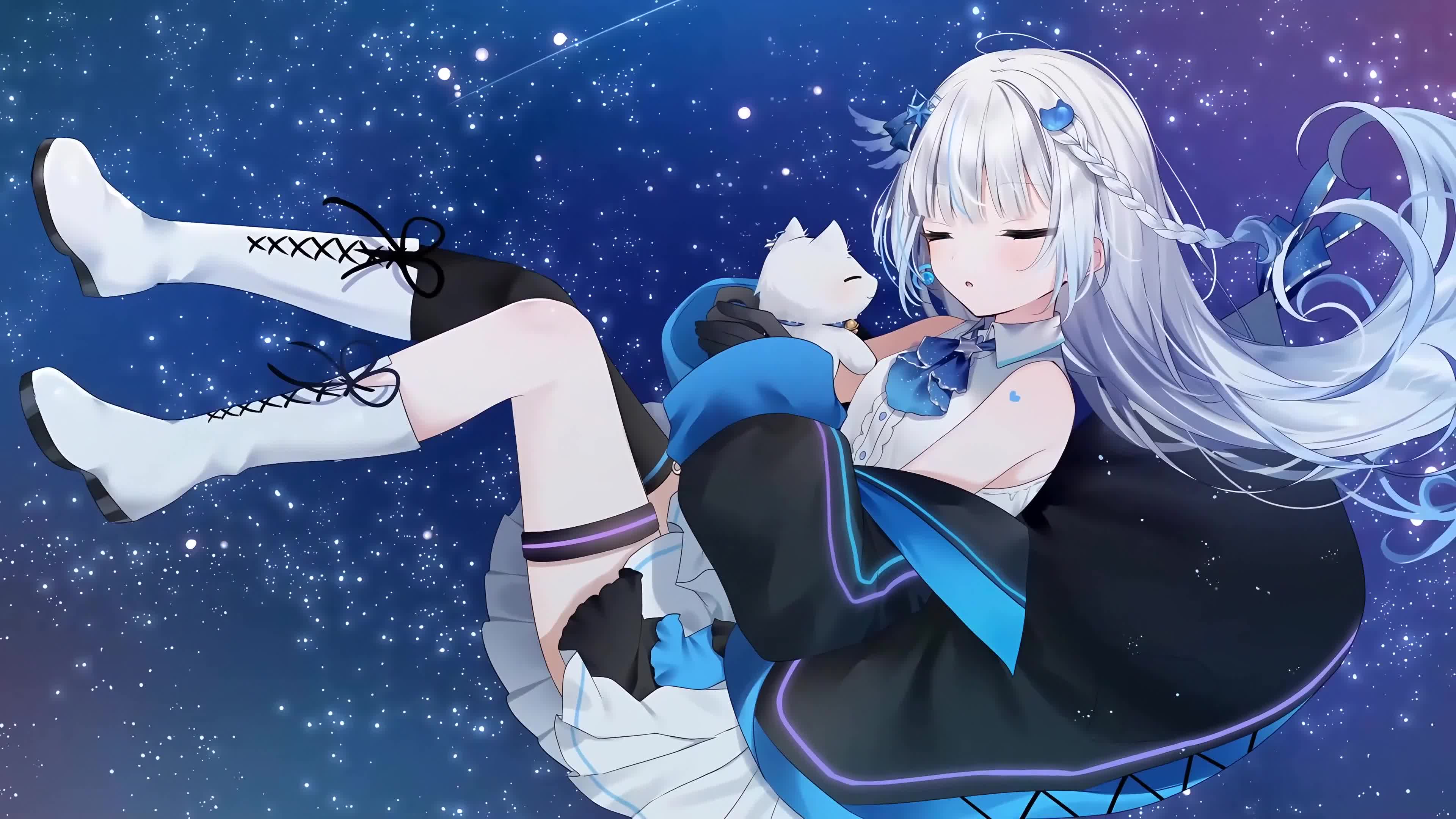 Seyna and Restia Live Anime Wallpaper 4K