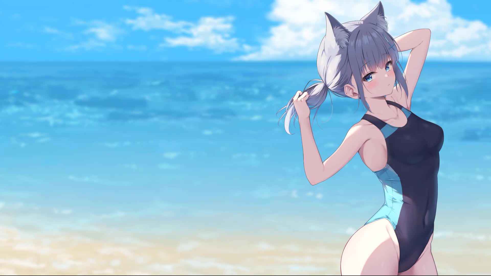 Sunaookami Shiroko Live Anime Wallpaper