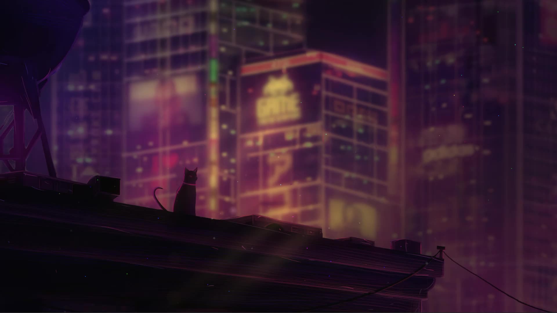 City Cat Live Wallpaper