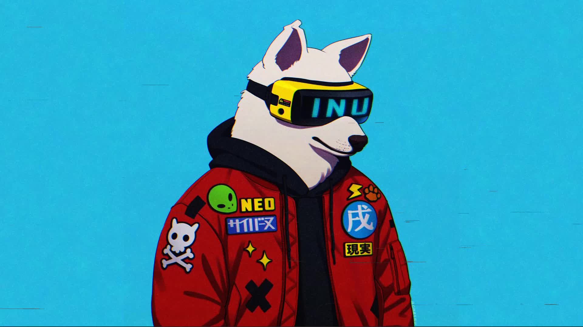 Shiba Inu Cyber Dog Live Wallpaper