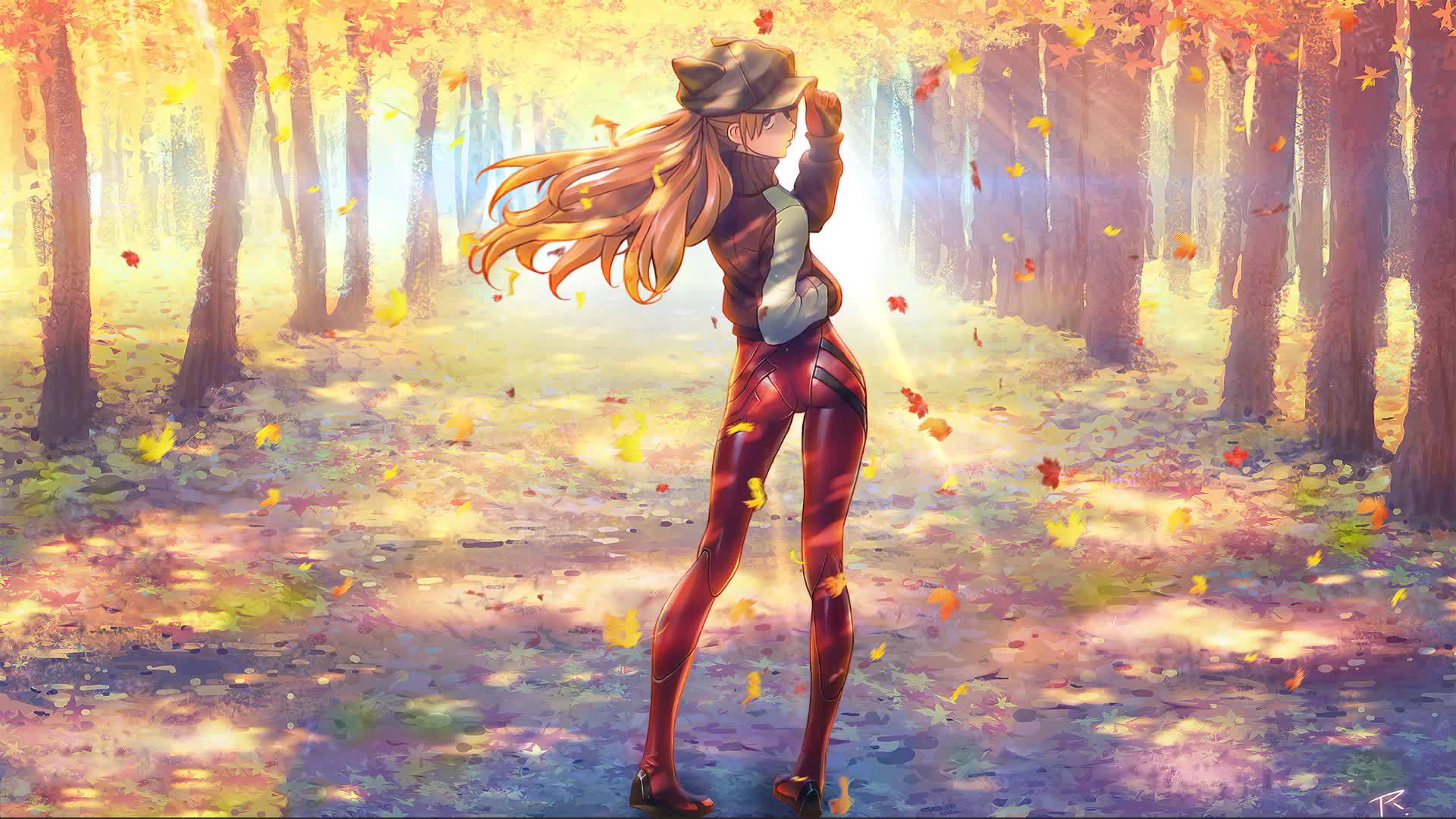 Asuka Langley Sohryu NGE Live Anime Wallpaper