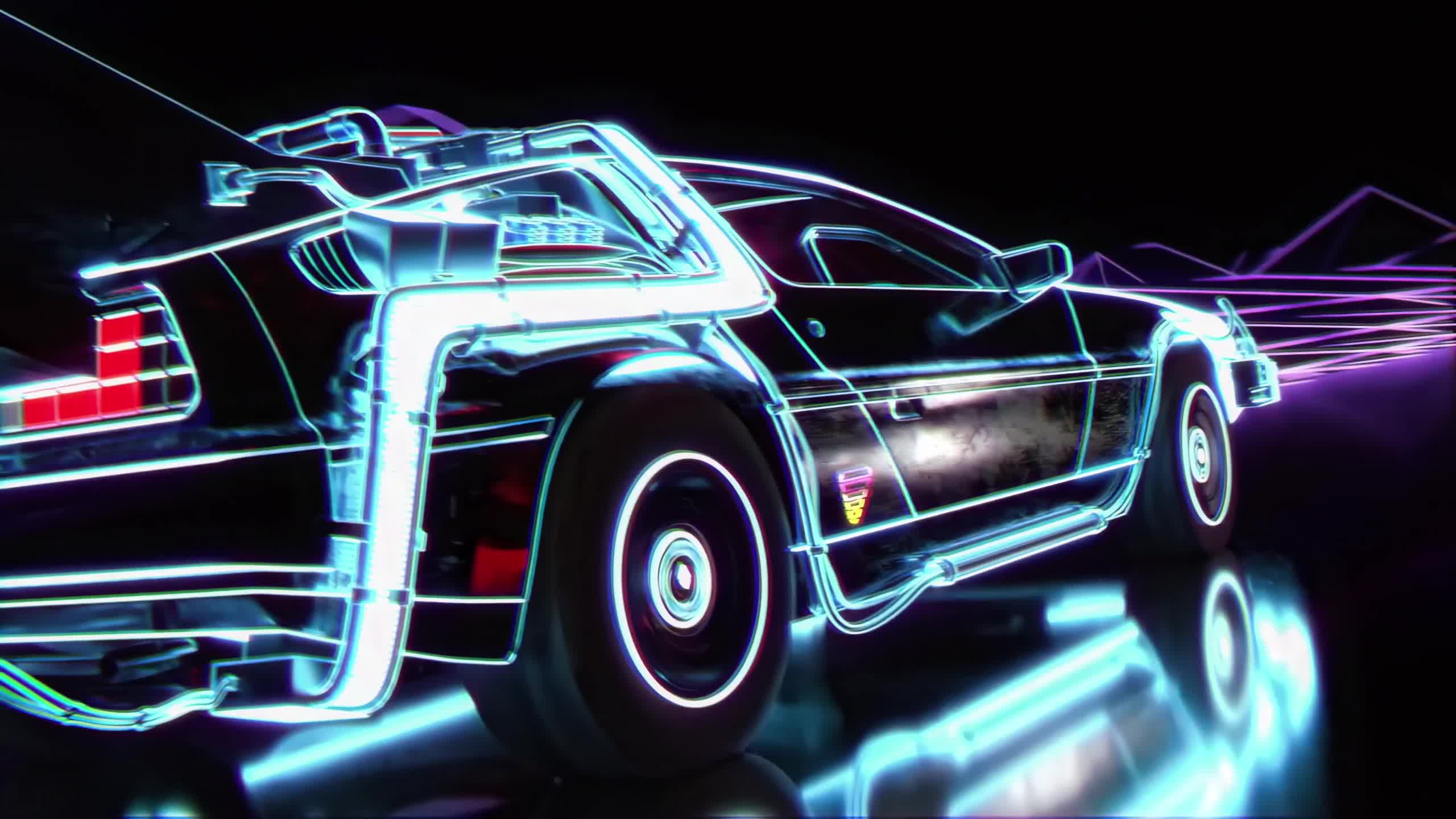 Delorean Car Live Wallpaper