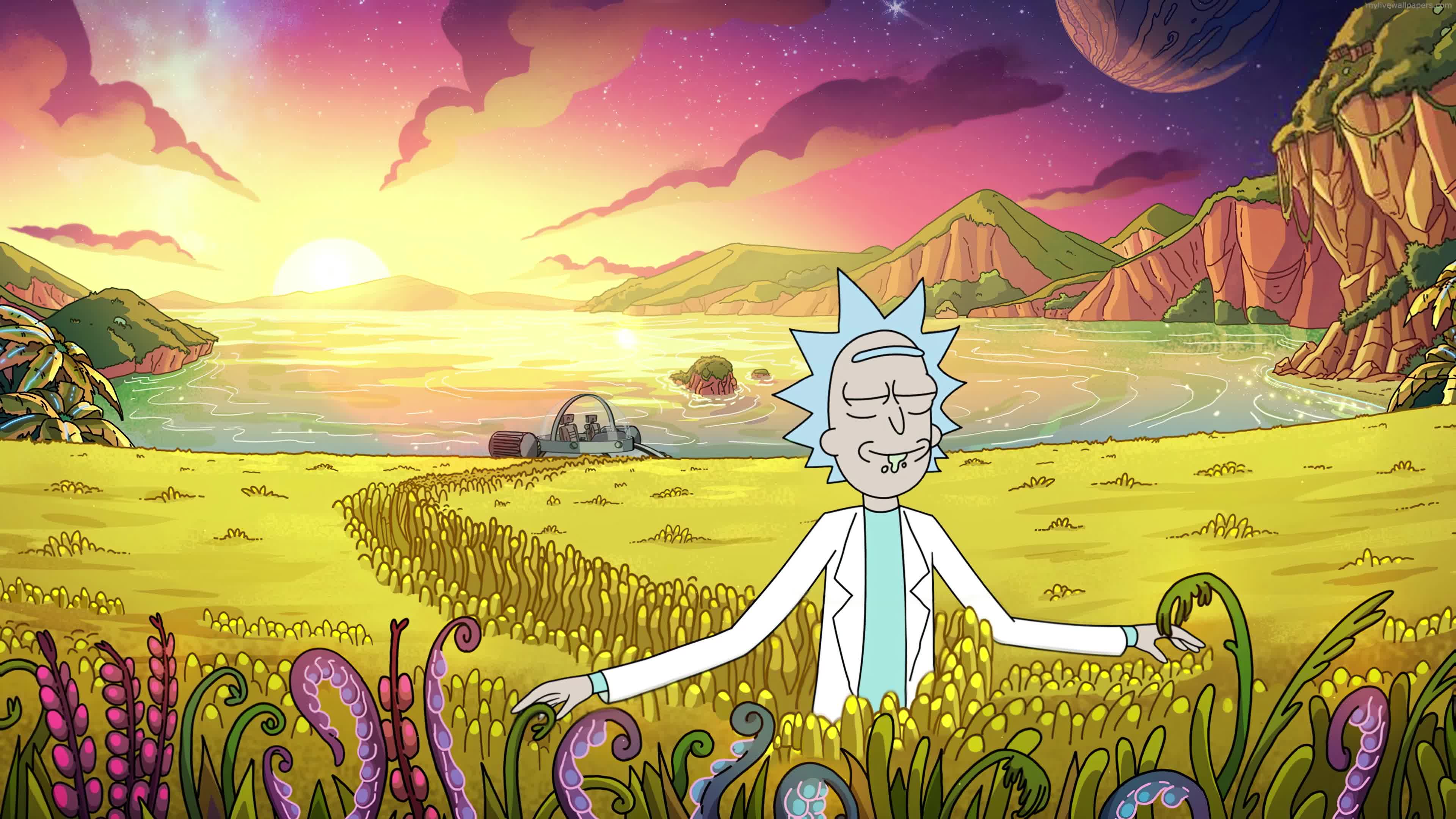 Rick & Morty Alien Worlds in 4K Live Wallpaper