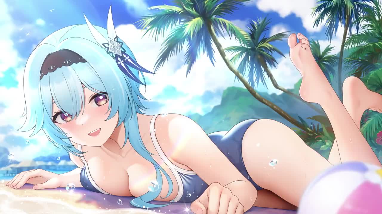 Eula Genshin Impact Drawn by Fukuro Live Wallpaper