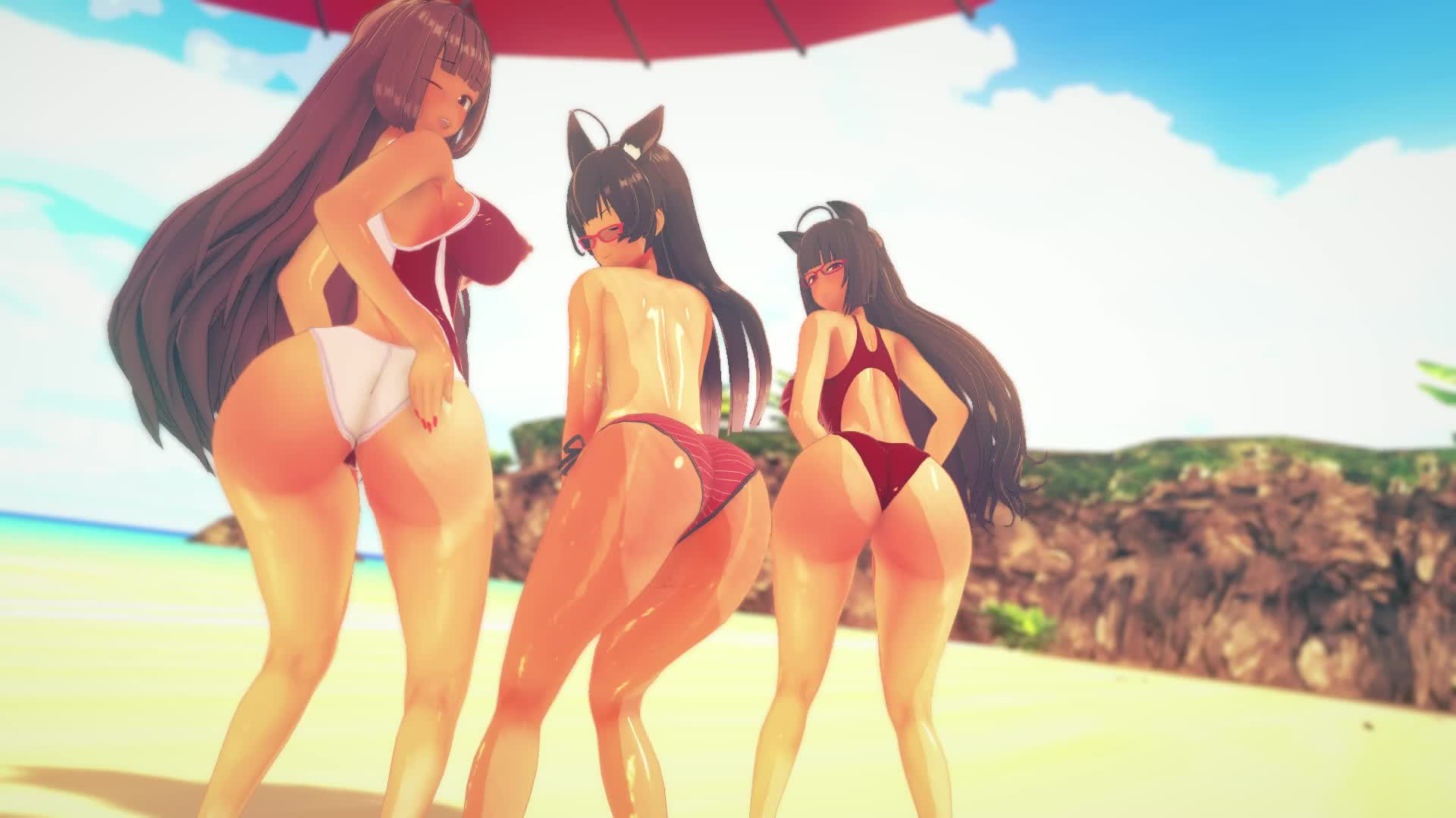 Yugis vTuber Beach Booty - Koikatsu コイカツ Live Wallpaper