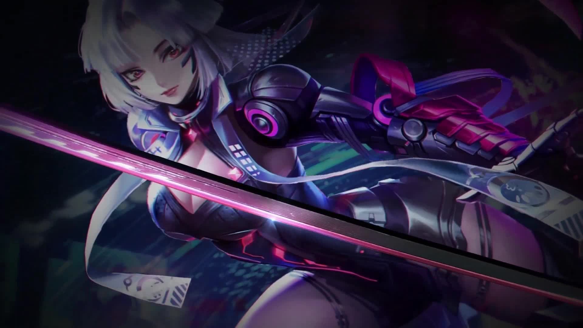 妖刀姬 Demon Swordsman Live Wallpaper