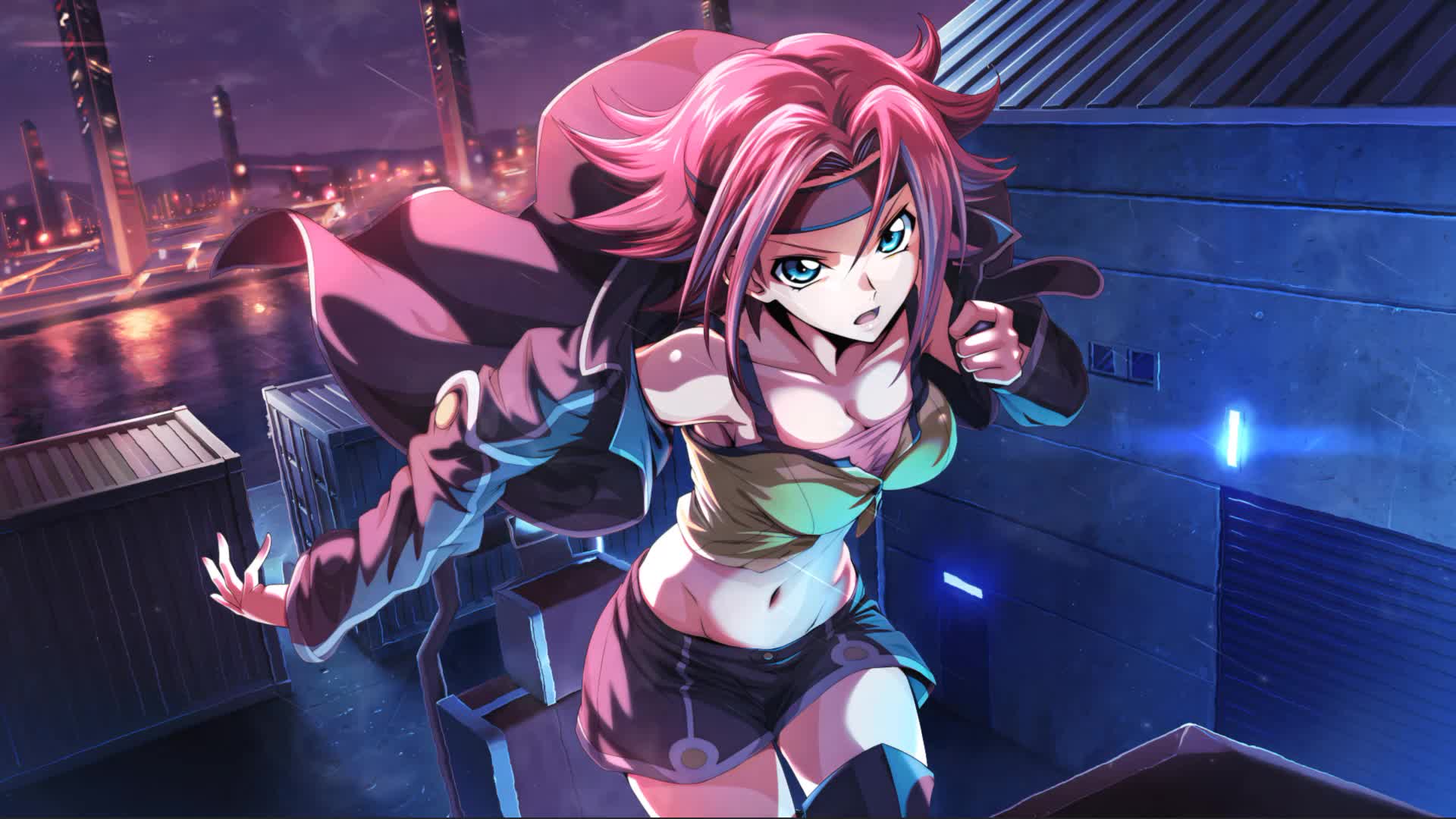 Kallen Crimson Dashing Code Geass Live Wallpaper Anime