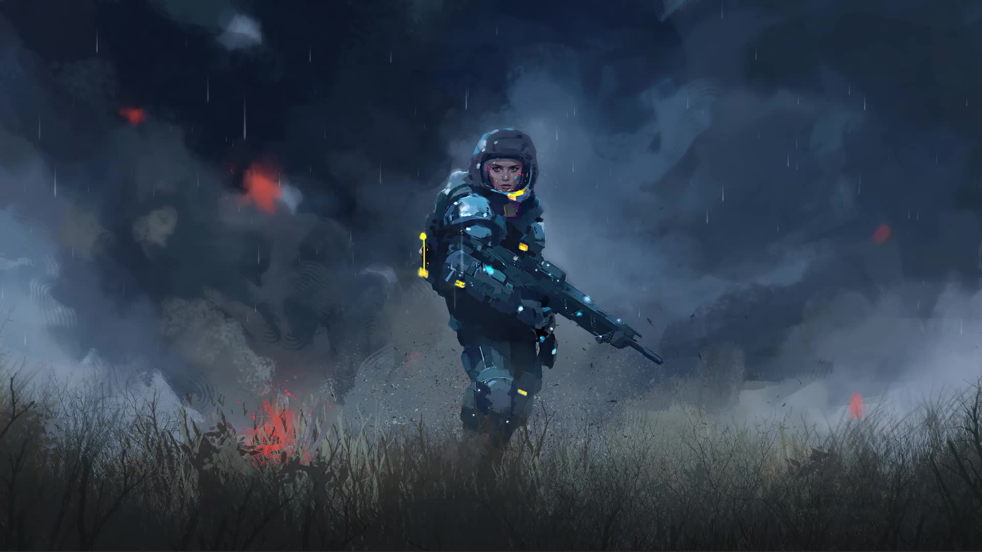 Sci-fi Soldier Live Wallpaper