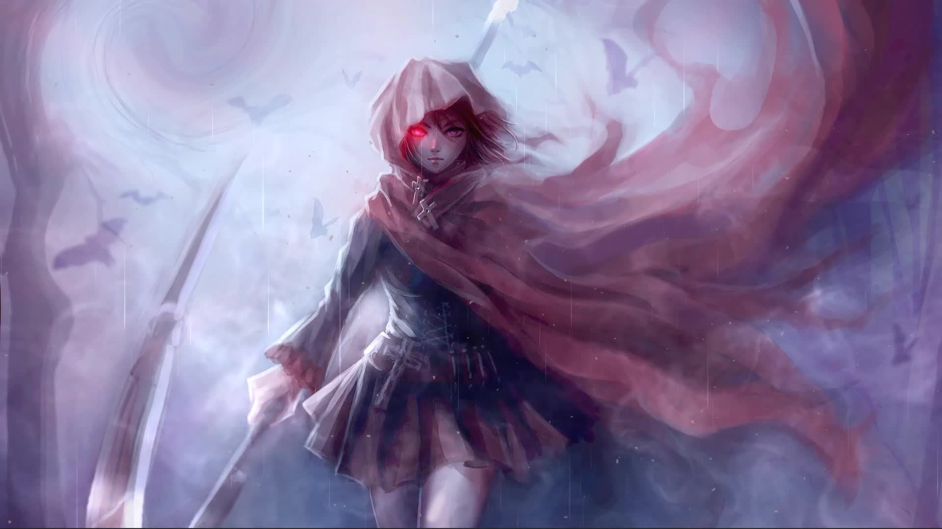Vampire Scythe Girl Live Wallpaper