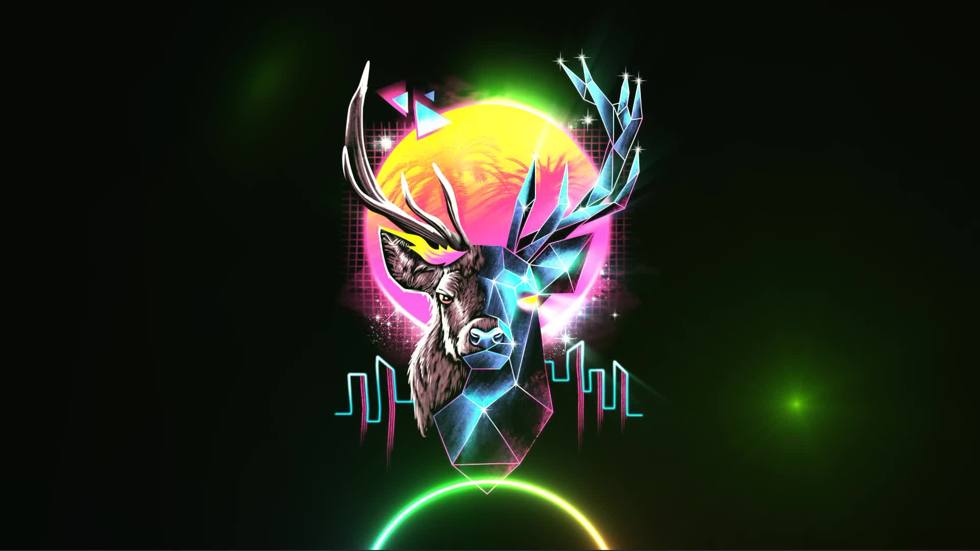 Retro Deer Live Wallpaper