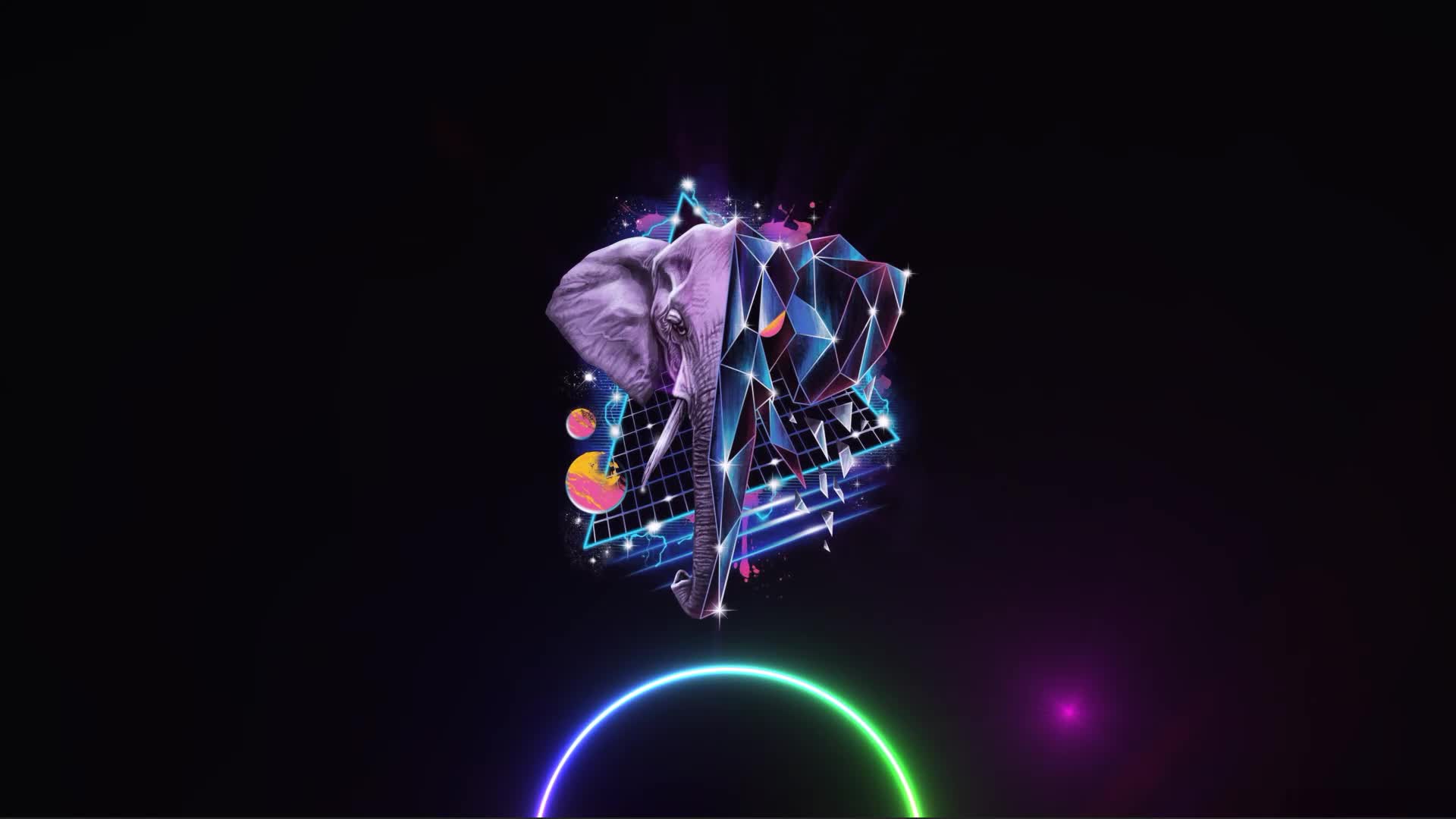 Retro Elephant Live Wallpaper