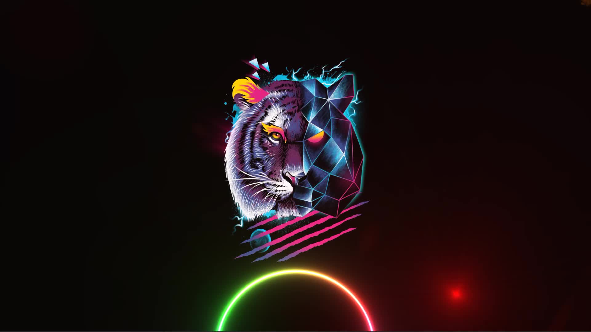 Retro Tiger Live Wallpaper