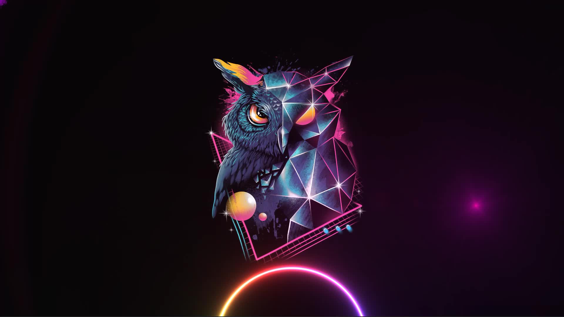 Retro Owl Live Wallpaper