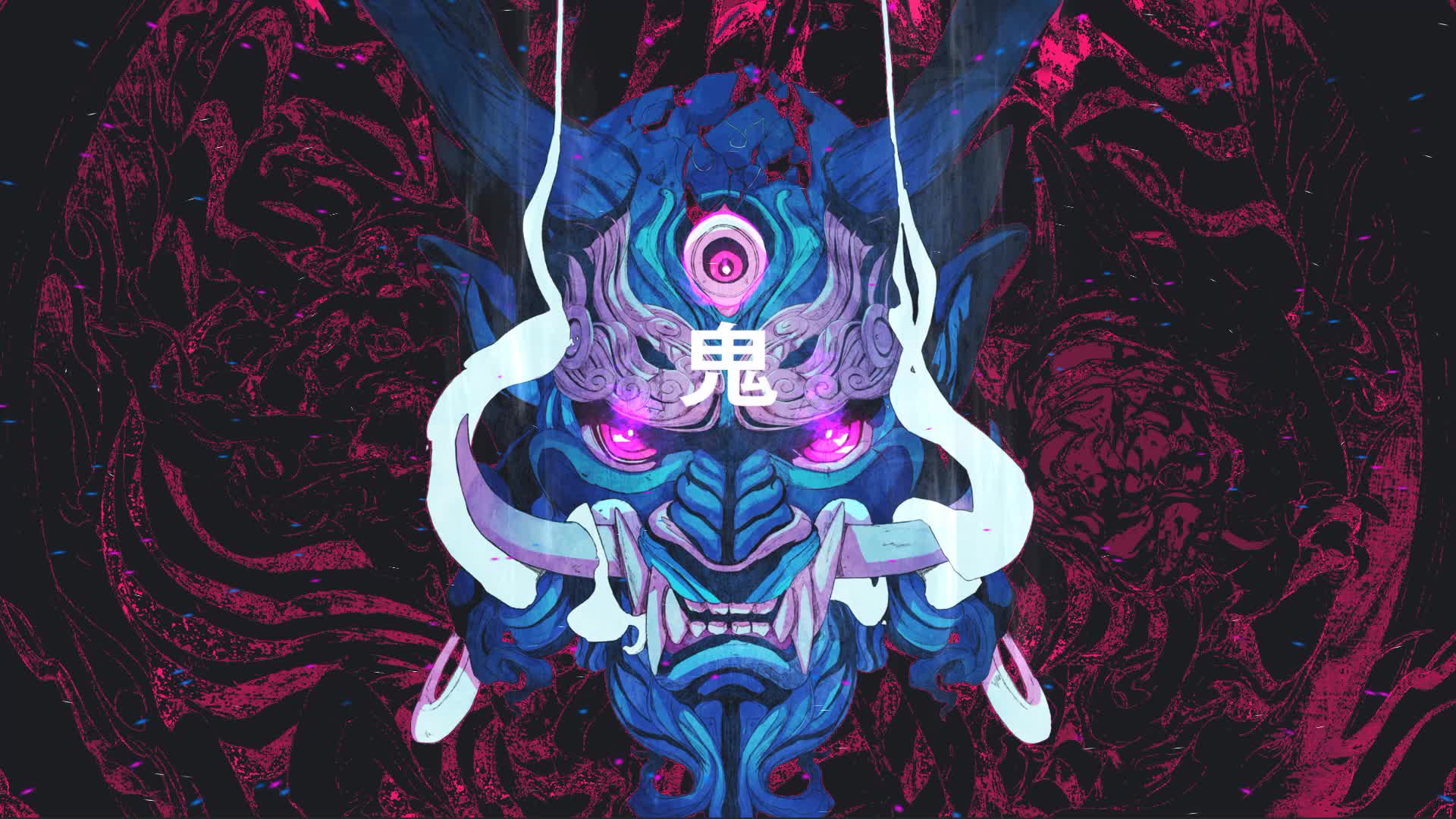 Oni Mask Live Wallpaper