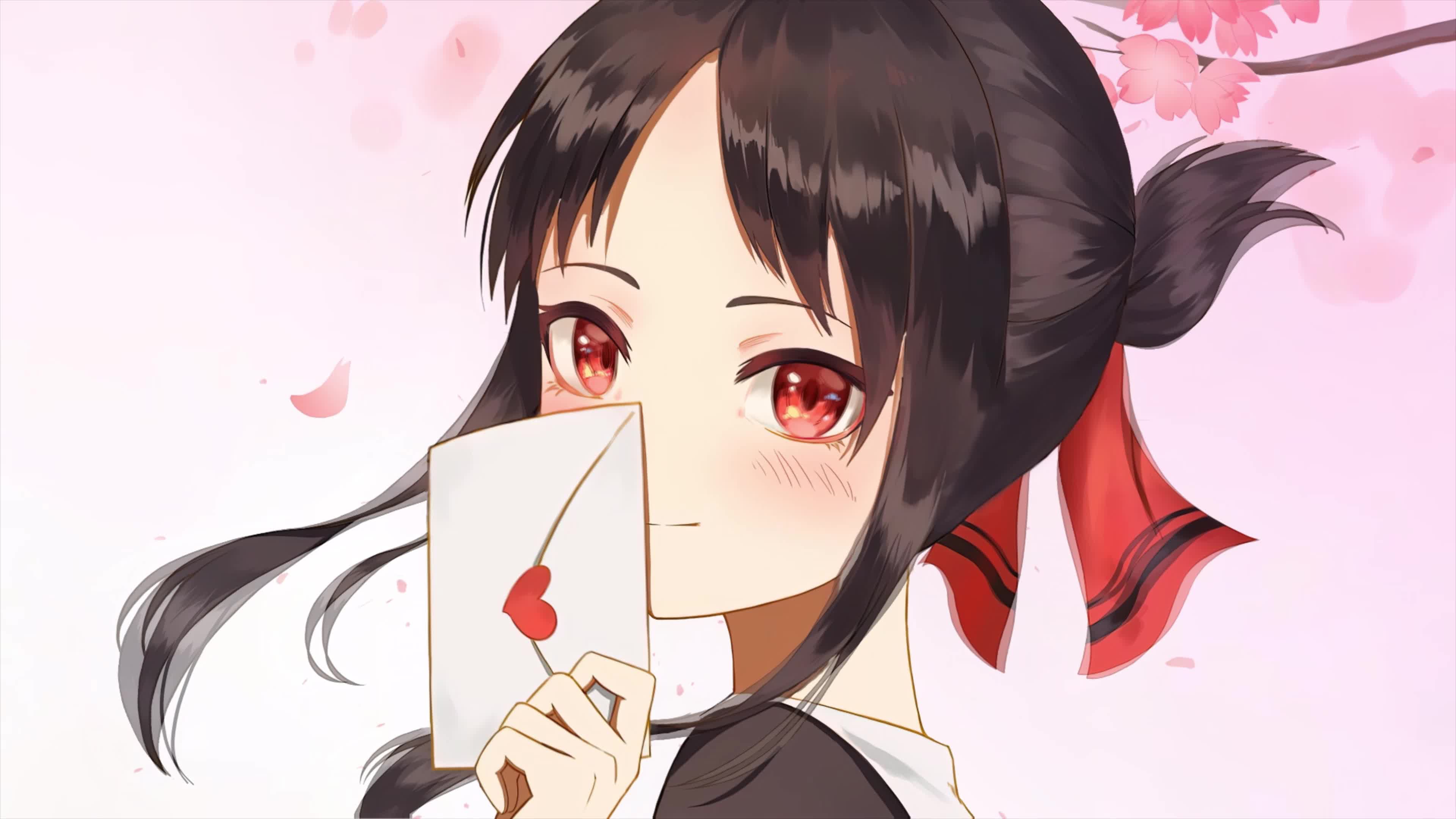 Anime Kaguya Shinomiya Love Letter Kaguyasama Love Is War Live Wallpaper