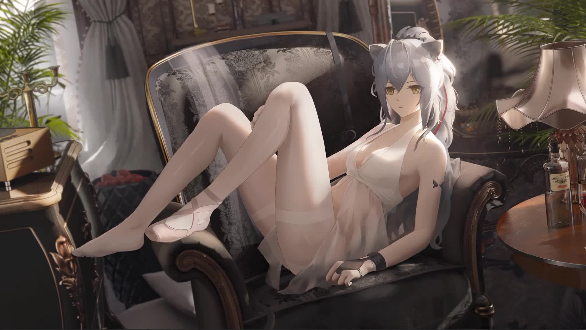 Arknights Schwarz Live Wallpaper