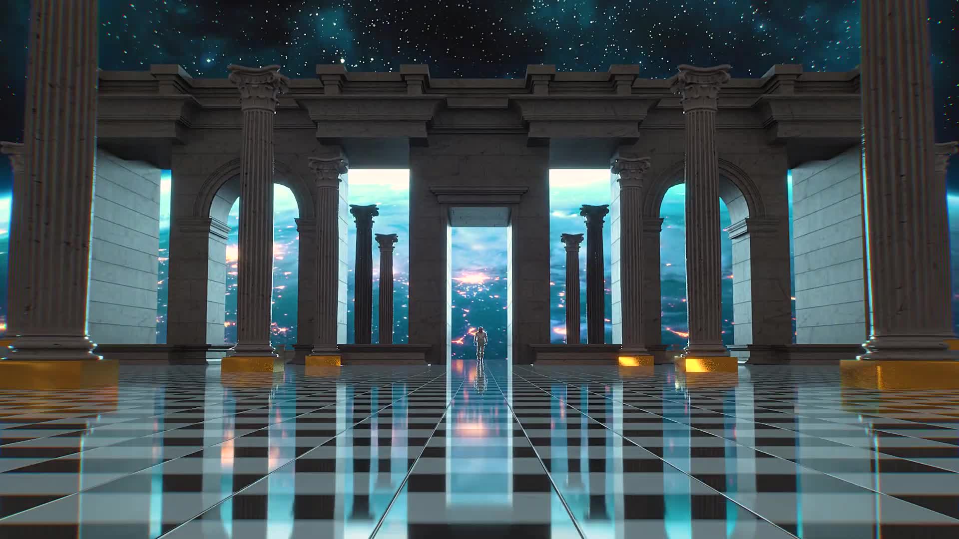 Astronaut 010 Lively Wallpaper