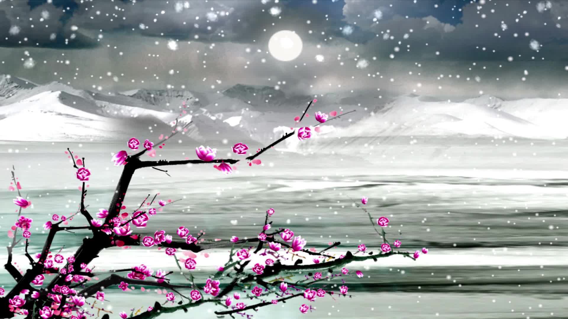 Snow 030 Lively Wallpaper