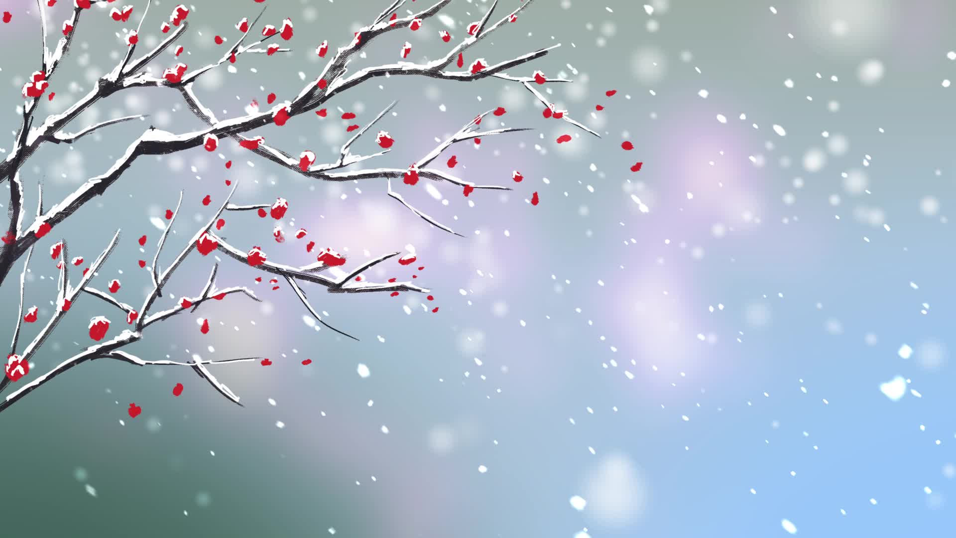 Snow 035 Lively Wallpaper