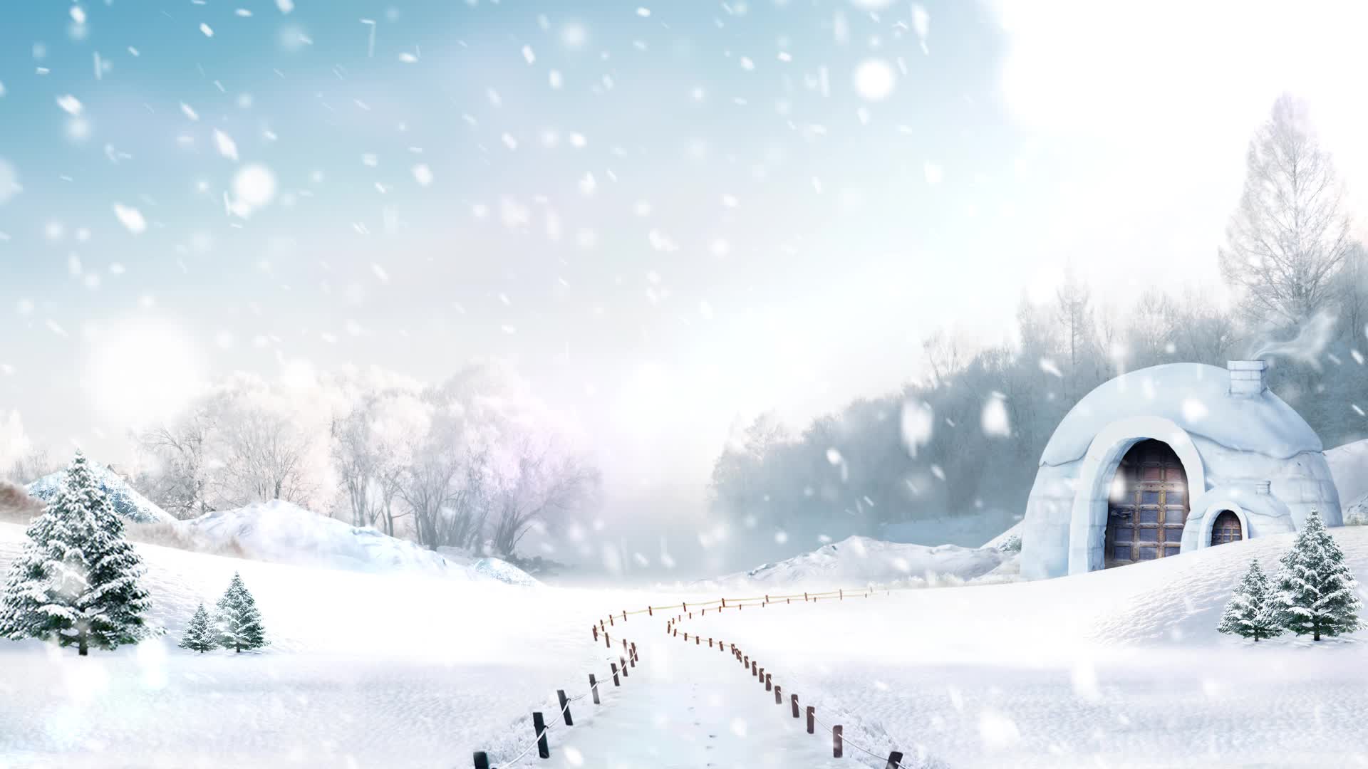 Snow 044 Lively Wallpaper