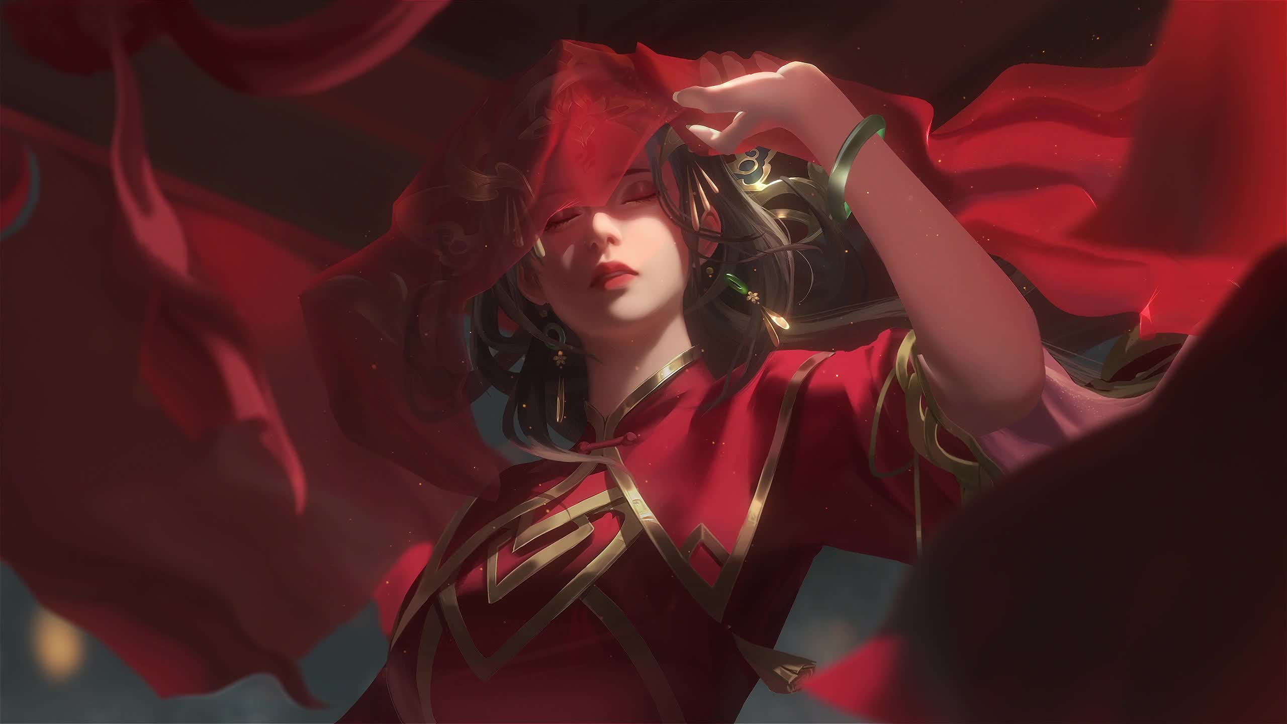 Turban girl Lively Wallpaper