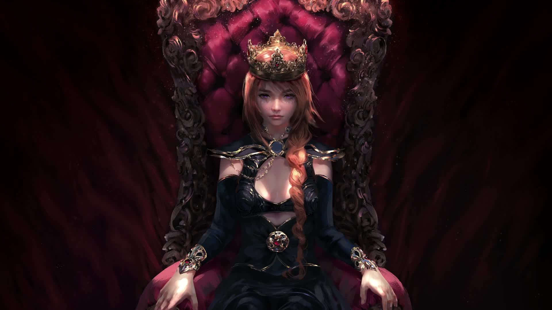 Young Queen Lively Wallpaper