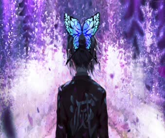 Butterfly Hair Clip Shinobu Kocho Live Wallpaper PC