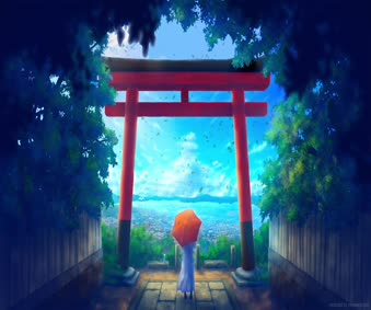 Summer Torii Gate Live Wallpaper PC