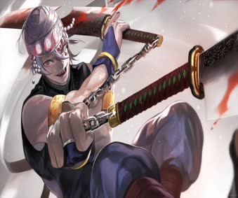 Tengen Uzui Sound Breathing Kimetsu No Yaiba Live Wallpaper PC